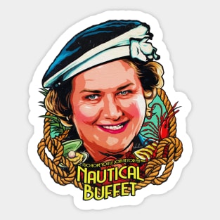 I Do Hope You'll Join Me For My Nautical Buffet Sticker